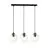 Emibig Pendant Istar Steel Black | Suitable for 3x E27 - Max 10W
