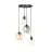Emibig Pendant Istar Steel Black | Suitable for 4x E27 - Max 10W
