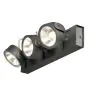 SLV Kalu Triple Wall and Ceiling Light Aluminium Black 47W 3400lm - 830 Warm White | Dimmable 