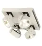 SLV Kalu Quadruple Wall and Ceiling Light Aluminium White Square 60W 4000lm - 830 Warm White | Dimmable 