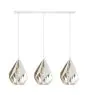 Eglo Pendant Carlton 1 Steel White Gold | IP20 - Suitable for 3x E27 