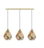 Eglo Pendant Carlton Steel Gold | IP20 - Suitable for 3x E27 