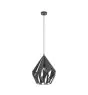 Eglo Pendant Carlton 1 Steel Black Silver | IP20 - Suitable for 1x E27 